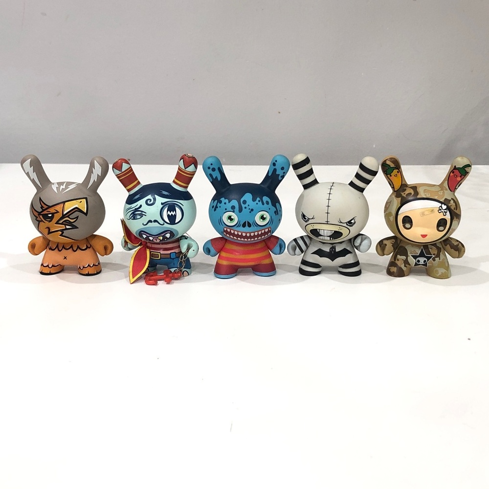 Kidrobot set of 5 figures